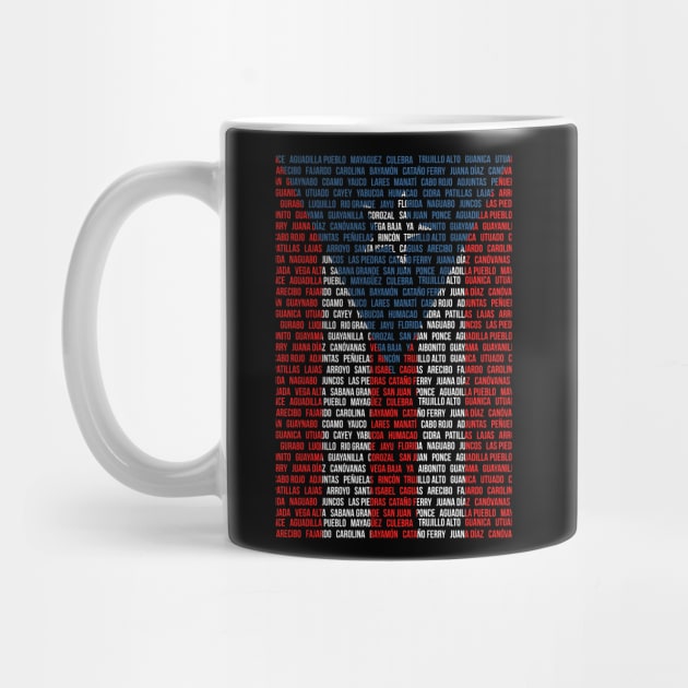 Puerto Rico Cities Flag Locations Puerto Rican Pride by PuertoRicoShirts